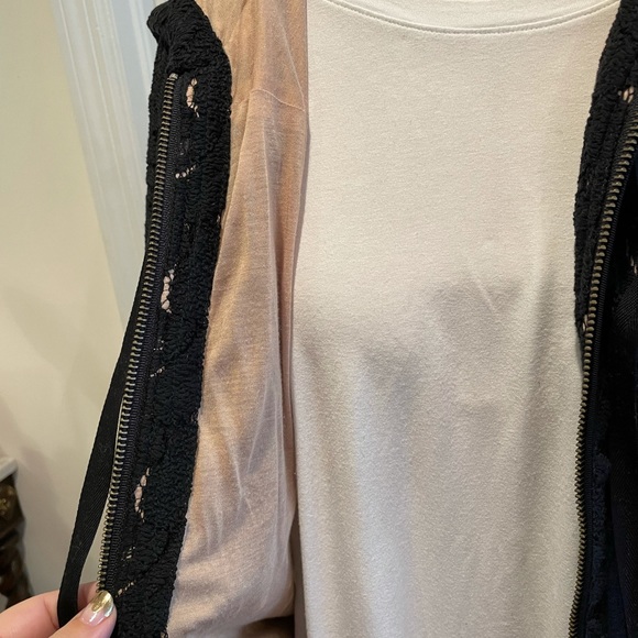 ALC Lace Overlay Hoodie - Size M - Picture 6 of 13